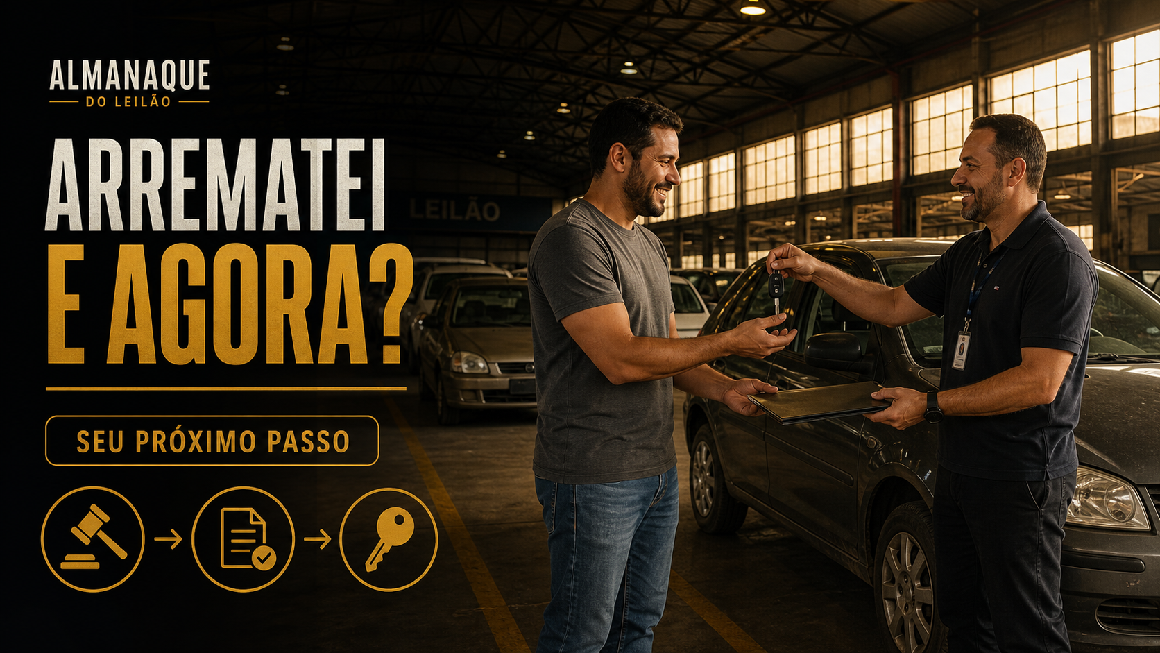 Arrematei o carro em leilão, e agora? O guia do pós-leilão passo a passo