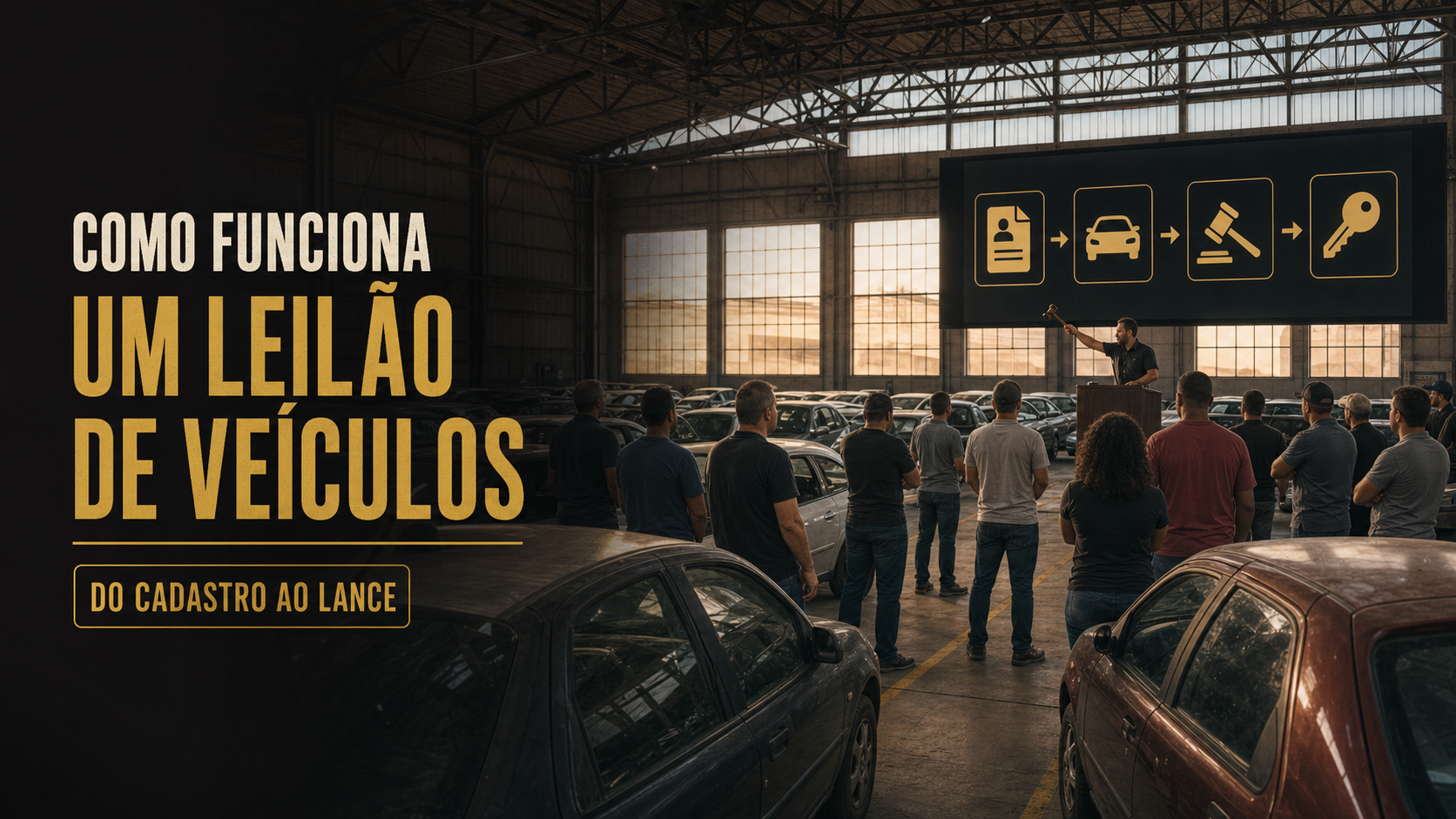 Como funciona um leilão de veículos: o guia completo pra quem nunca deu um lance