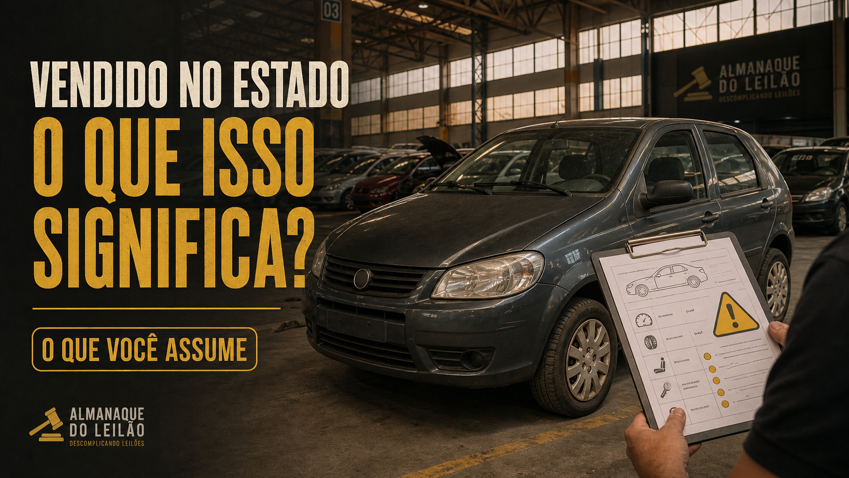 O que significa "vendido no estado em que se encontra" (e o que essa frase NÃO tira de você)